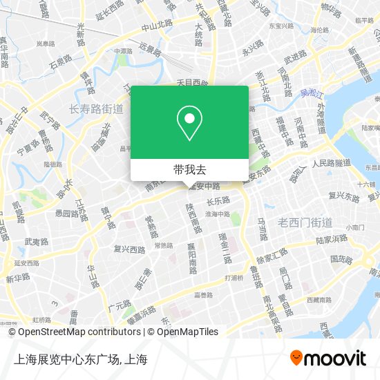上海展览中心东广场地图