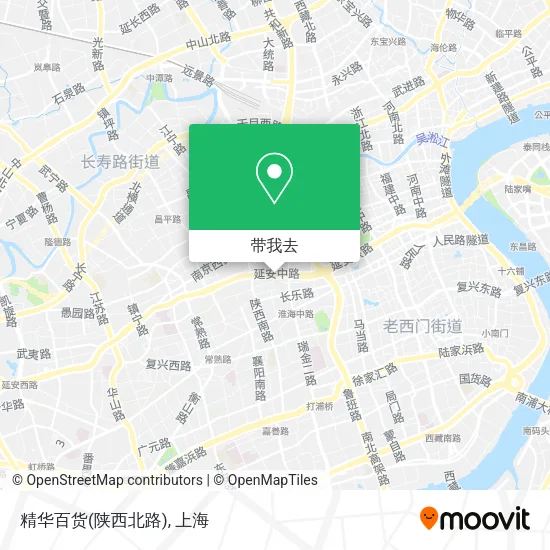 精华百货(陕西北路)地图