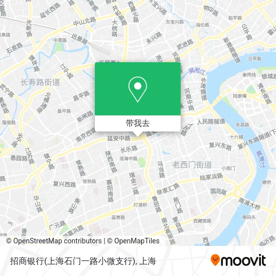 招商银行(上海石门一路小微支行)地图