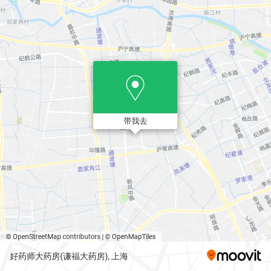 好药师大药房(谦福大药房)地图