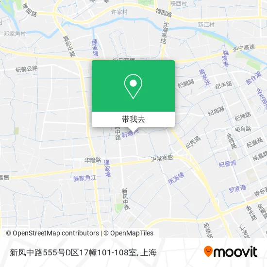 新凤中路555号D区17幢101-108室地图