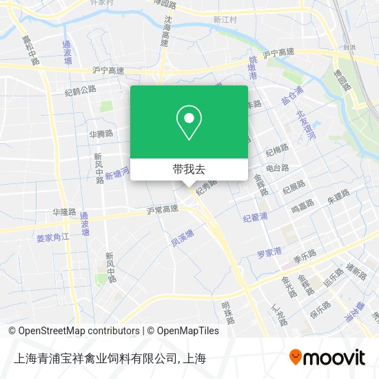 上海青浦宝祥禽业饲料有限公司地图