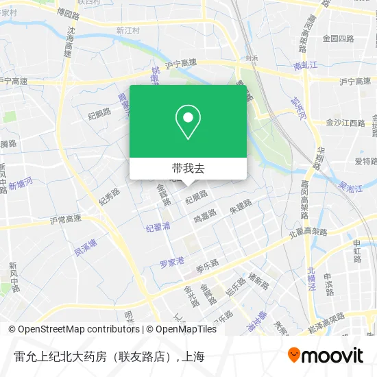 雷允上纪北大药房（联友路店）地图