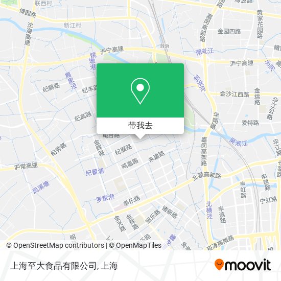 上海至大食品有限公司地图