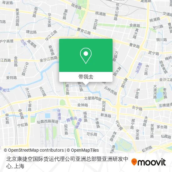北京康捷空国际货运代理公司亚洲总部暨亚洲研发中心地图