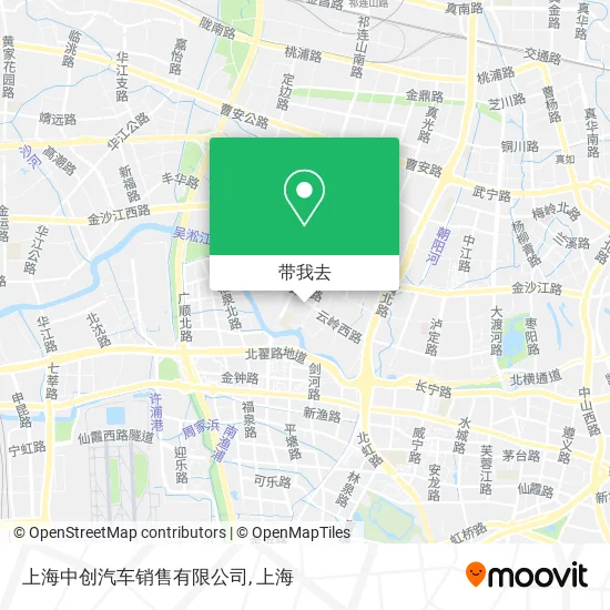 上海中创汽车销售有限公司地图