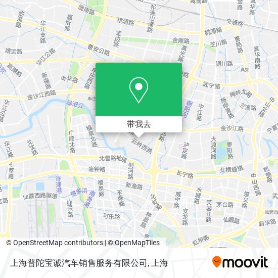 上海普陀宝诚汽车销售服务有限公司地图