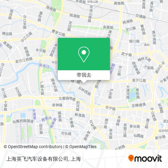 上海英飞汽车设备有限公司地图