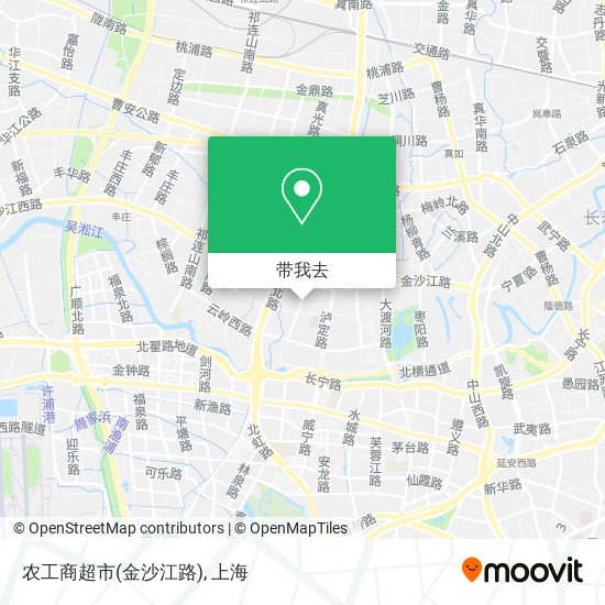 农工商超市(金沙江路)地图