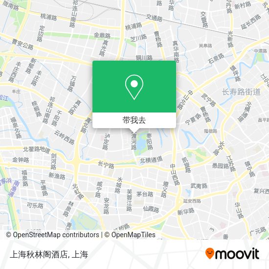 上海秋林阁酒店地图