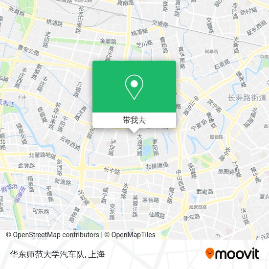 华东师范大学汽车队地图