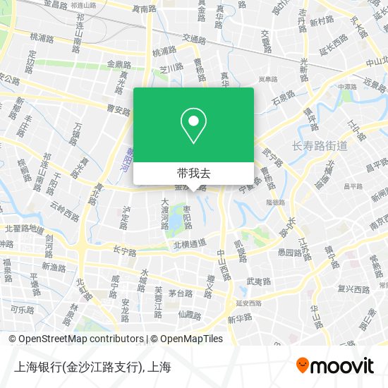 上海银行(金沙江路支行)地图