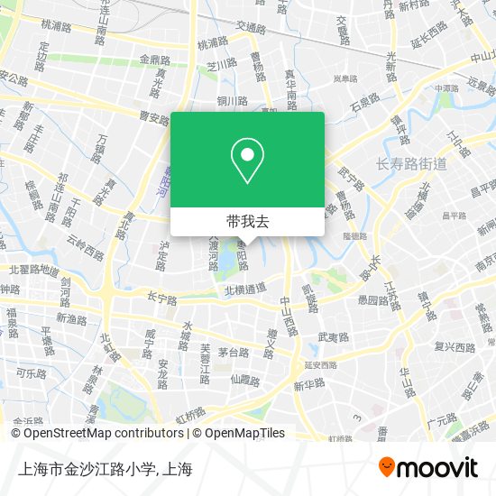 上海市金沙江路小学地图