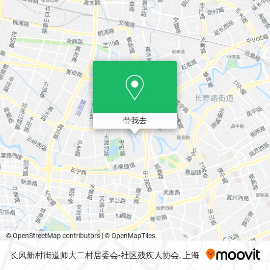 长风新村街道师大二村居委会-社区残疾人协会地图