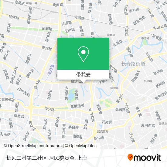 长风二村第二社区-居民委员会地图