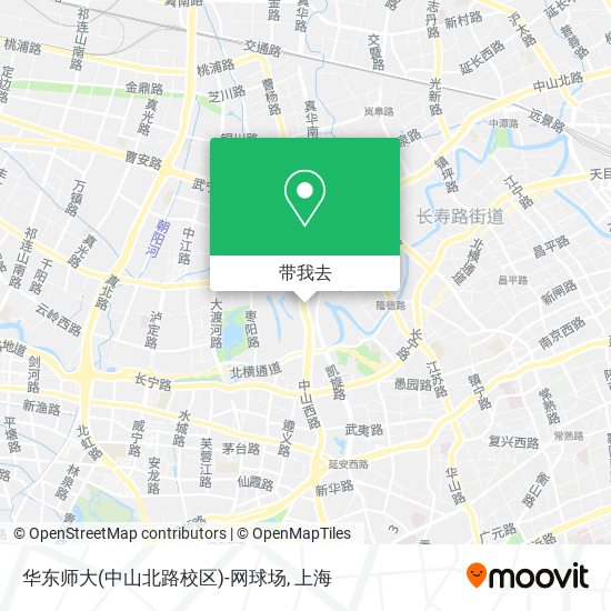 华东师大(中山北路校区)-网球场地图