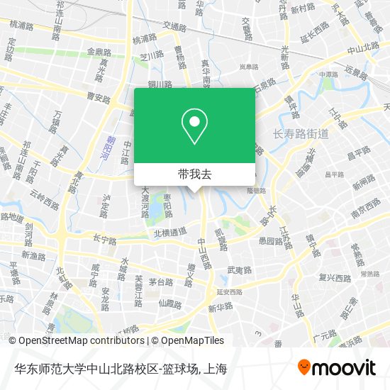 华东师范大学中山北路校区-篮球场地图