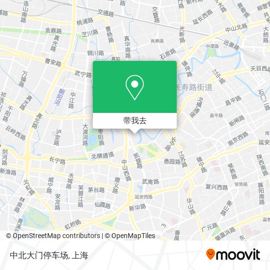 中北大门停车场地图