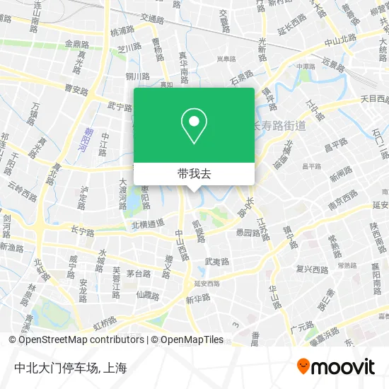 中北大门停车场地图