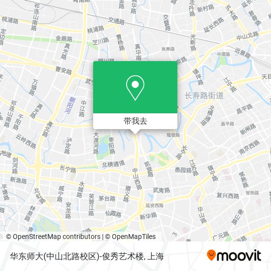 华东师大(中山北路校区)-俊秀艺术楼地图