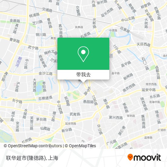 联华超市(隆德路)地图