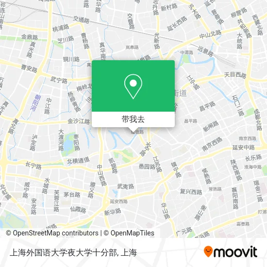 上海外国语大学夜大学十分部地图