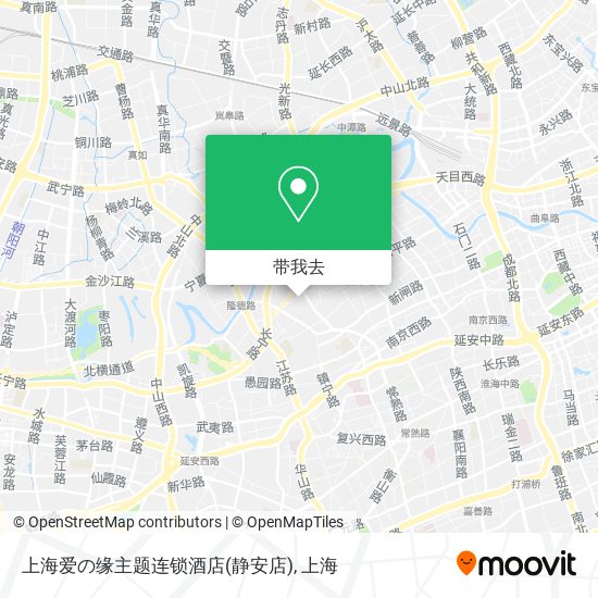 上海爱の缘主题连锁酒店(静安店)地图