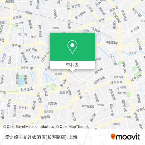 爱之缘主题连锁酒店(长寿路店)地图