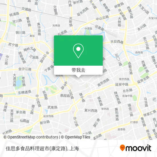 佳思多食品料理超市(康定路)地图