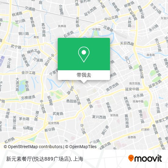 新元素餐厅(悦达889广场店)地图
