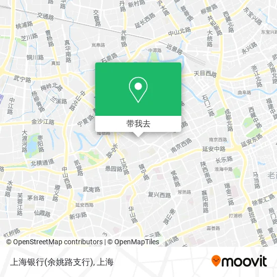 上海银行(余姚路支行)地图
