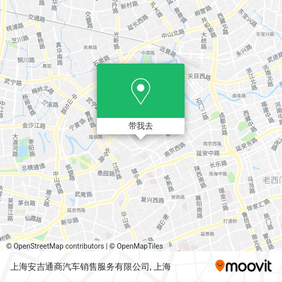 上海安吉通商汽车销售服务有限公司地图