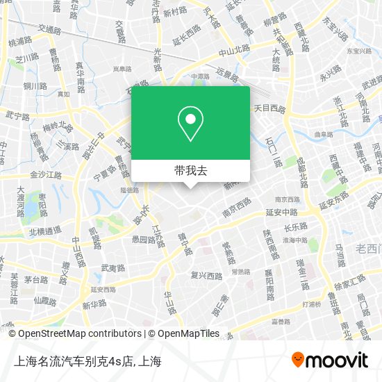 上海名流汽车别克4s店地图