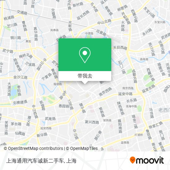 上海通用汽车诚新二手车地图