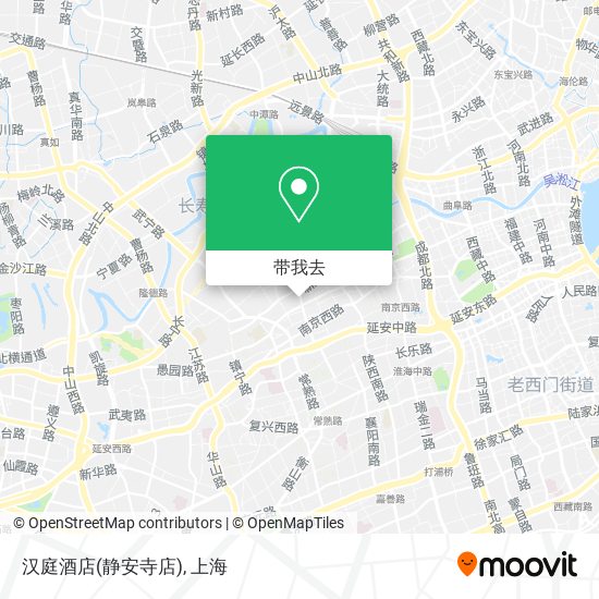 汉庭酒店(静安寺店)地图