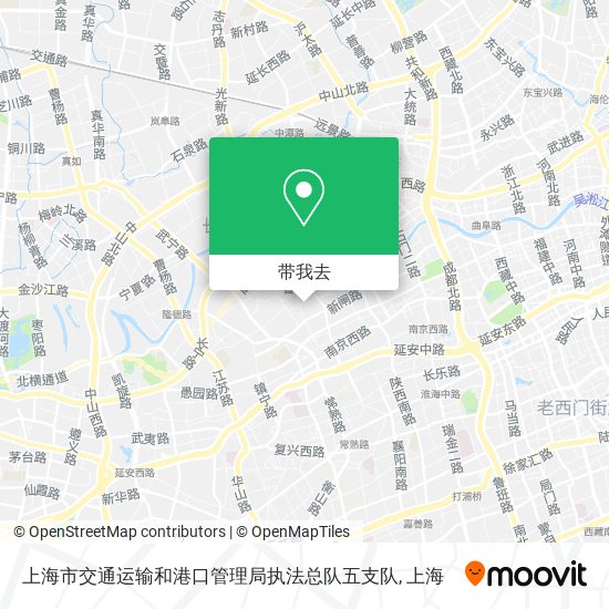 上海市交通运输和港口管理局执法总队五支队地图