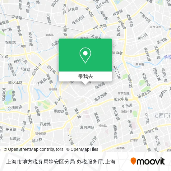 上海市地方税务局静安区分局-办税服务厅地图