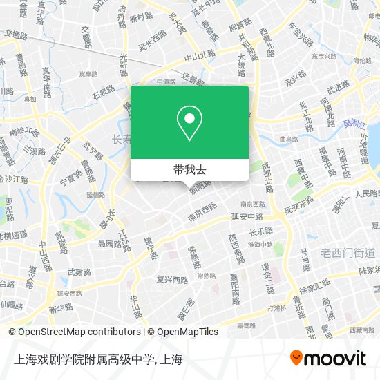 上海戏剧学院附属高级中学地图