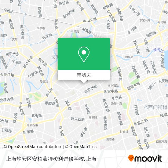 上海静安区安柏蒙特梭利进修学校地图