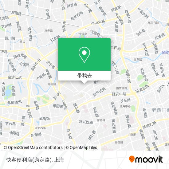 快客便利店(康定路)地图