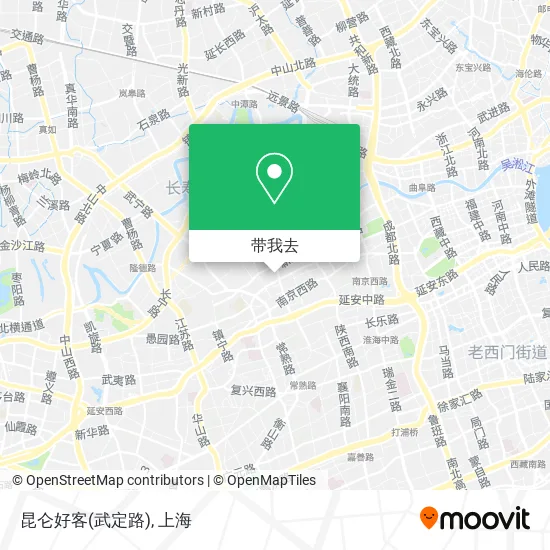 昆仑好客(武定路)地图