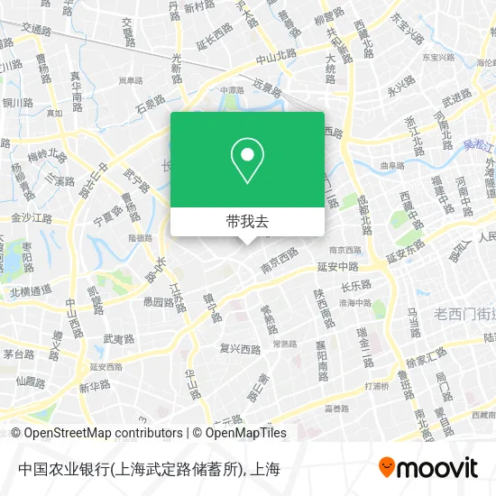 中国农业银行(上海武定路储蓄所)地图