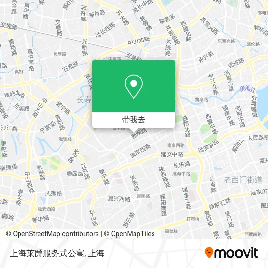 上海莱爵服务式公寓地图