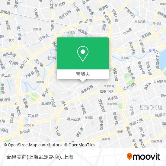 金碧美鞋(上海武定路店)地图