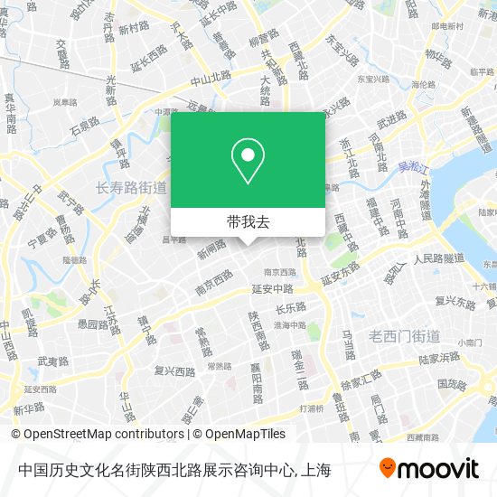 中国历史文化名街陕西北路展示咨询中心地图