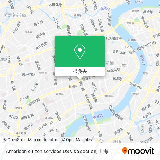 American citizen services US visa section地图