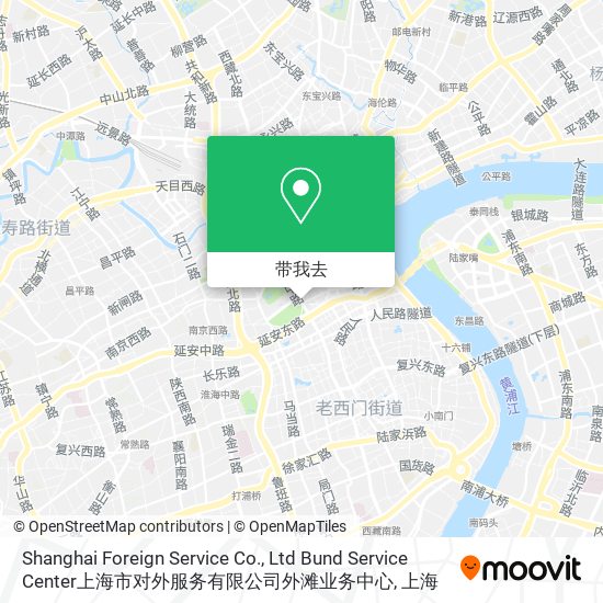 Shanghai Foreign Service Co., Ltd Bund Service Center上海市对外服务有限公司外滩业务中心地图