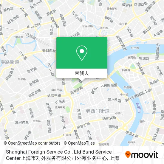 Shanghai Foreign Service Co., Ltd Bund Service Center上海市对外服务有限公司外滩业务中心地图