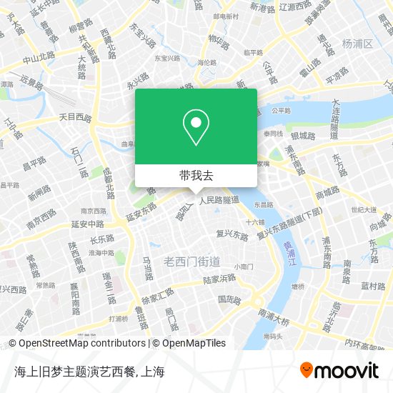 海上旧梦主题演艺西餐地图