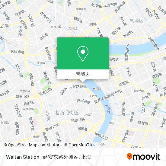 Waitan Station | 延安东路外滩站地图